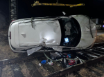 Опрокинулся на железнодорожные пути автомобиль на федеральной трассе в Смидовичском районе ЕАО