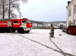 Пожарные Облучья показали мастерство на учениях в здании вокзала