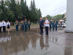 Сегодня в Саду воинского духа в Биробиджане прошла церемония посвященная дню Государственного флага Российской Федерации.