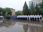 Сегодня в Саду воинского духа в Биробиджане прошла церемония посвященная дню Государственного флага Российской Федерации.