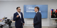 Новое здание ЦОПП открыли в Биробиджане глава Минпросвещения Сергей Кравцов и врио губернатора ЕАО Мария Костюк - РИА Биробиджан